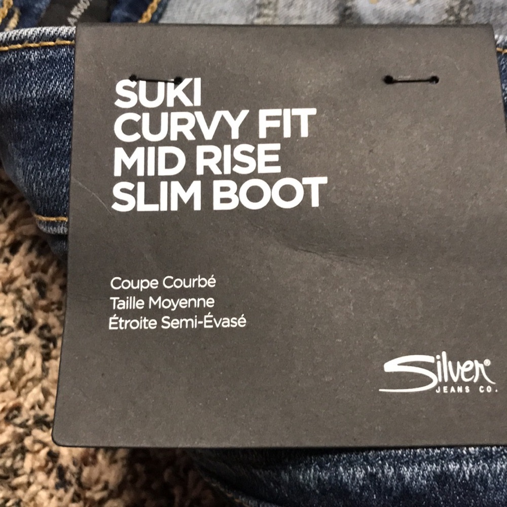 🐠Silver Brand SUKI Curvy Plus Size mid rise slim bootcut jeans | NWT! - Picture 6 of 10